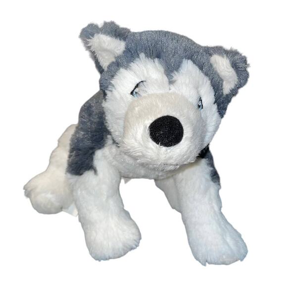 IKEA Plush Dog Siberian Husky Livlig Wolf Puppy Stuffed Animal Nursery Decor 10" - Picture 3 of 12
